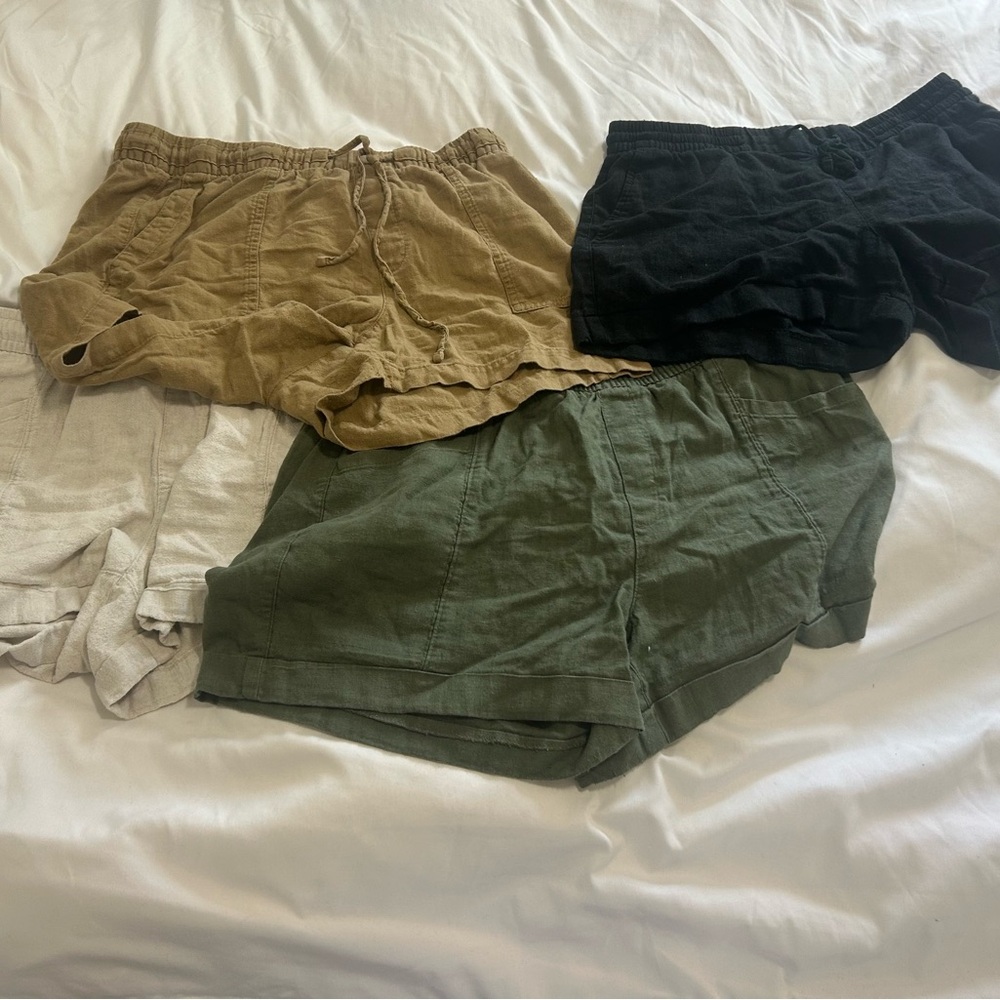 Old Navy Women's High Waist Shorts - Black, Tan, Green, Cream